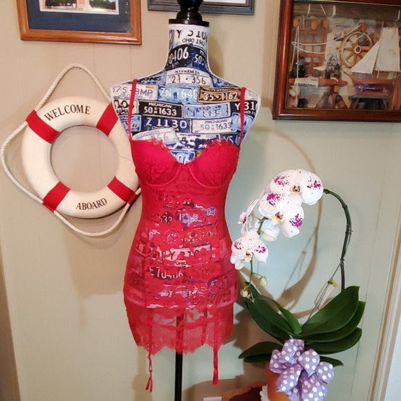 NWOT☆Stephanie Eyelash Lace Chemise - Picture 2 of 8